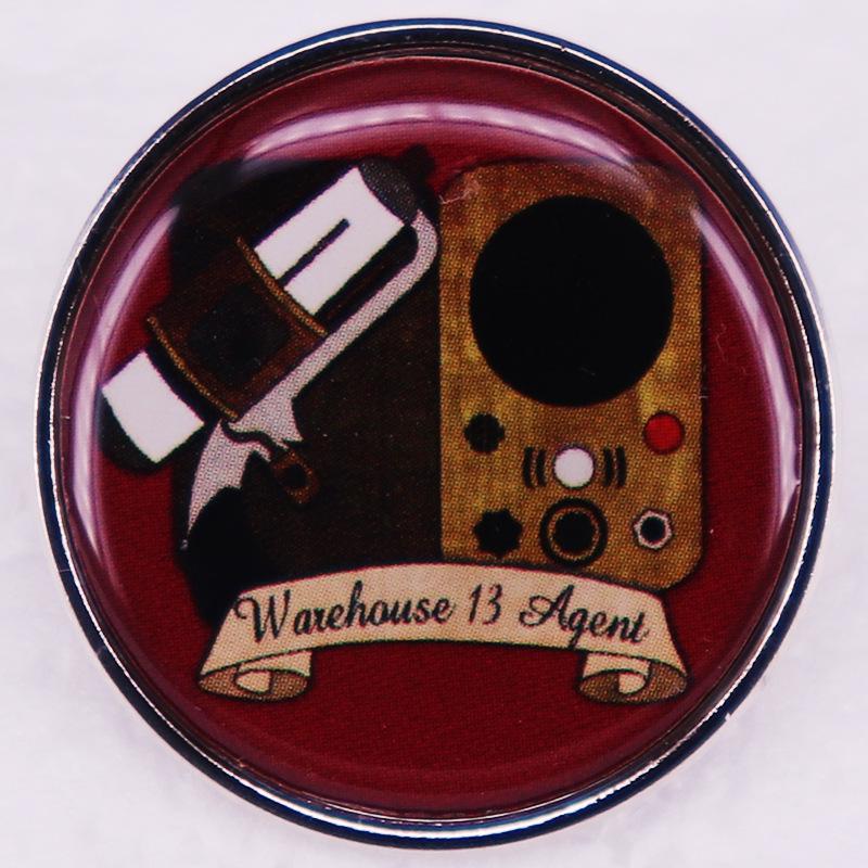 Warehouse 13 Spy Agent Brooch – Sci-Fi Badge from American Drama