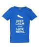 Keep Calm And Love Nepal Country People Patriotic Toddler Kids T-Shirt Tee Unisex T-Shirt