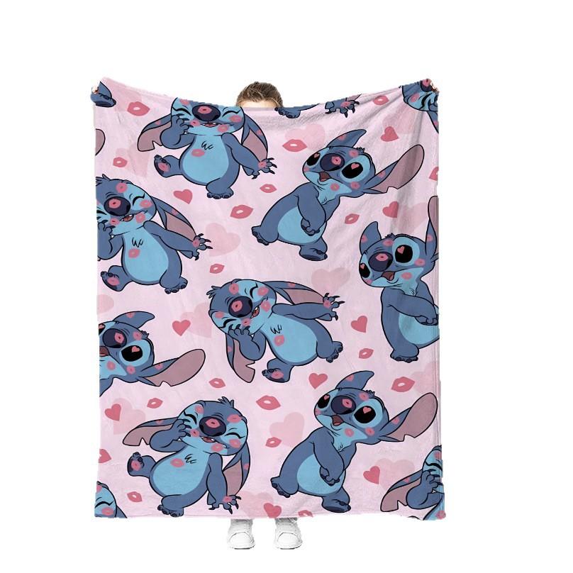 Couverture Dessin Animé Stitch Couverture Peluche Mignonne Stitch Couverture Quatre Saisons