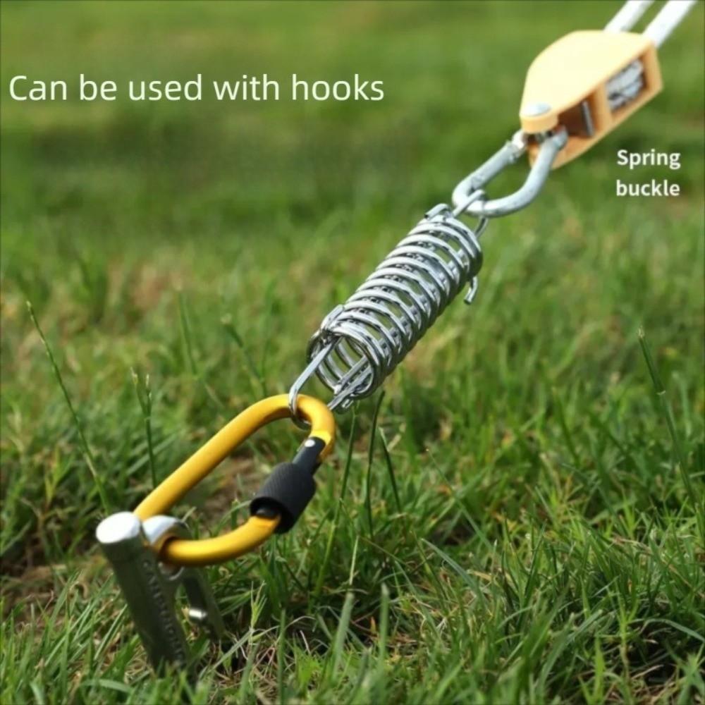 Hohe Elastizität Spanner Befestigungshaken mit Karabinerhaken Zeltspanner Camping