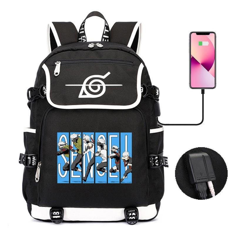 Backpack Day Manga Cartoon Printing Student School Bag Business Large Capacity Usb Computer Bag