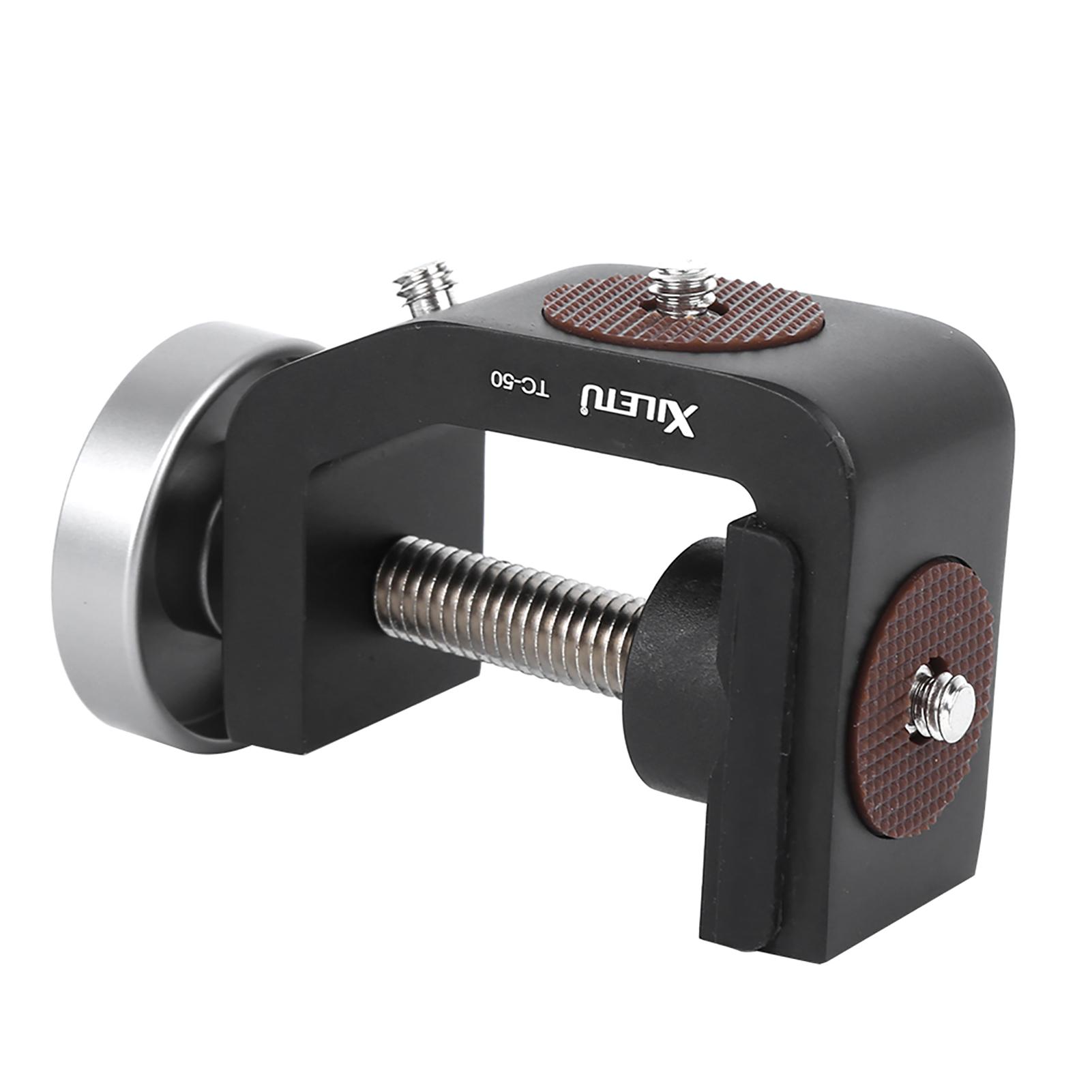 

XILETU TC-50 Черный Алюминиевый Сплав Универсальный 14-дюймовый Винтовой Интерфейс C-образный Зажим Фотография Стабильный