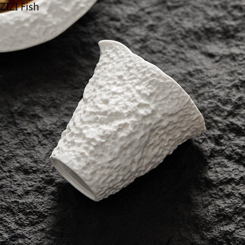 Pichet à lait en céramique de 200 ml, pour restaurant, gourmet, sauce, café, latte, fleur, accessoires pour la maison, blanc