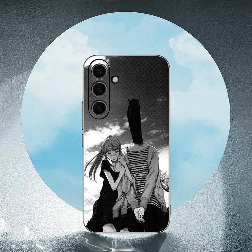 O-Oyasumi Punpun For Samsung Galaxy S23 S24 S25 Ultra S22 Plus S21 Black Soft Case Waterproof Soft Case
