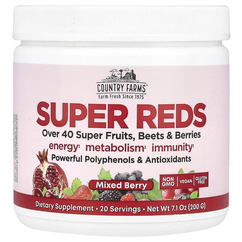 Super Reds, Mixed Berry, 7.1 oz (200 g)