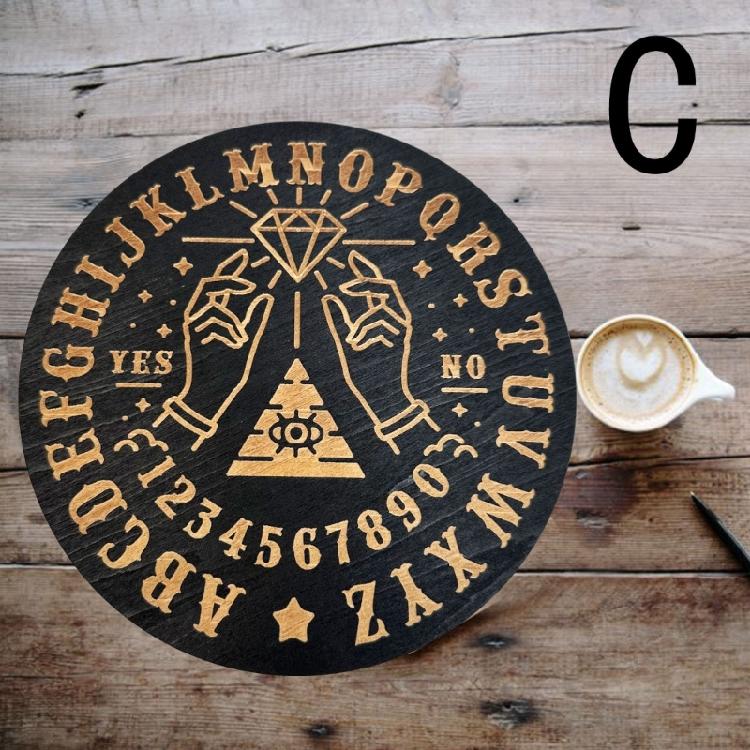 Holz Pendelbrett für Divination Mondenergie Platten Meditation Hexerei Zubehör Altar Metaphysische Astrologie Rituale