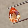 11.30 Ct Natural Certified Orange Padparadscha Pear Cut Gemstone