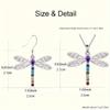 Versatile European & American Dragonfly Earrings and Necklace Set