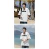 Ny kortärmad t-shirt för män på sommaren, koreansk stil trend, enkel halvärmad topp, Hong Kong-stil lös avslappnad märkes-t-shirt