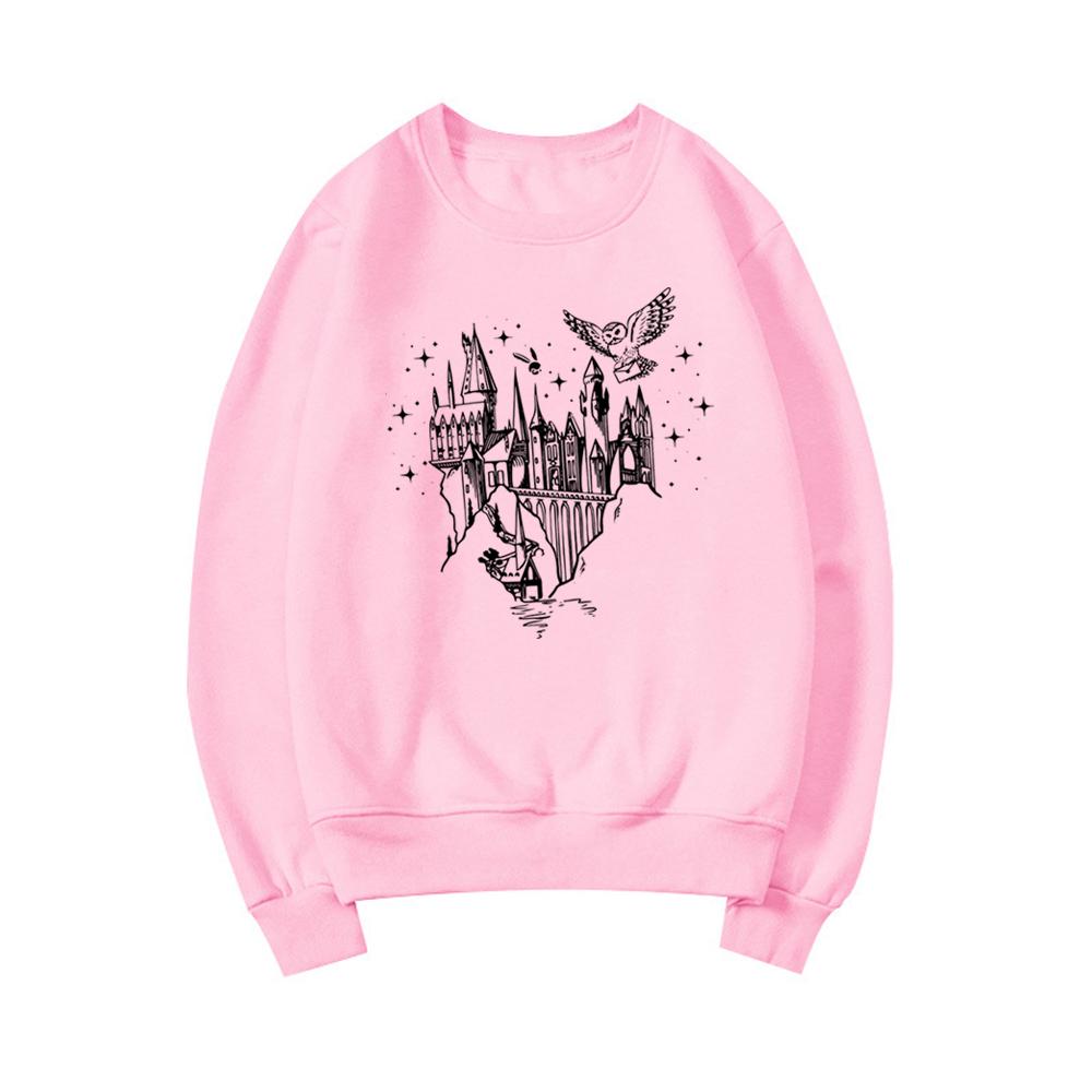 Bluza z kapturem Wizard Castle Bluzy z kapturem Believe in Magic Bluzy z kapturem Magical School Bluzy damskie z długim rękawem Bluza z kapturem Wizard School Top