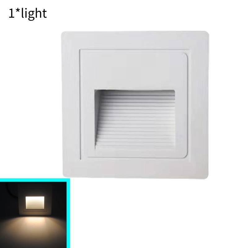 Waterproof Led Step Light Ip55 Black Aluminum 3w For Outdoor Balcony And Garden