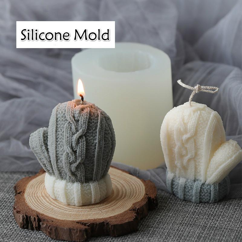 Woolen Gloves Candle Silicone Mold Christmas Series Winter Creative Baking Chocolate Biscuit Mousse Mold