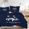 3Pcs France Football Team Crest Bedding Sets For All Sizes New 3D Printed Bed Cover Comforter Duvet Cover Pillowcase Bedroom Decoration