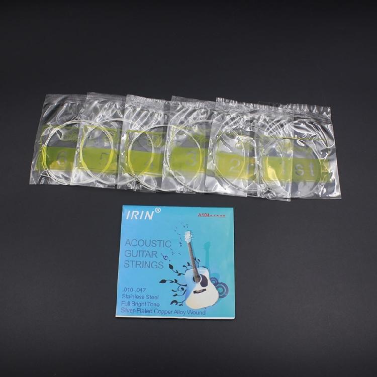 6 Pièces Cordes pour Guitare Folk Cordes d'Acier pour Guitare Acoustique Puissantes et Durables