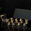 Twelve Zodiac Lead-Free Crystal Baijiu Cup Set