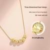 Five Blessings Chinese Clavicle Necklace: Women's Gold Bead Pendant