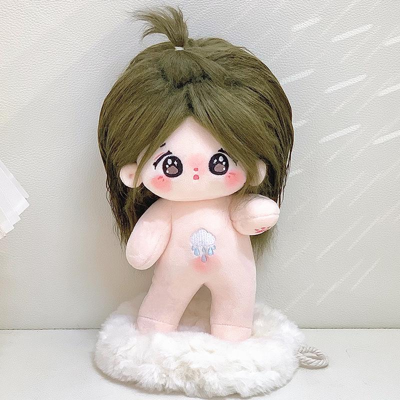 Plüschpuppe mit krausem Haar, mit wechselbarer Kleidung und Zubehör