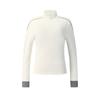 FILA Golf Series Casual Sports Simple Comfortable Versatile Knit High Neck Long Sleeve Sweater Women sweater Smoky-White A11W545415FIV