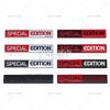 Car Styling 3D Special Edition Decorative Metal Alloy Adhesive Emblem Rear Trunk Badge Fender Sticker Body Decal Car Accessories