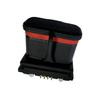 DC Hybrid 2+8P Board-Mount Female Connector, Power+Signal, PCB Solder, Black Multicore Socket
