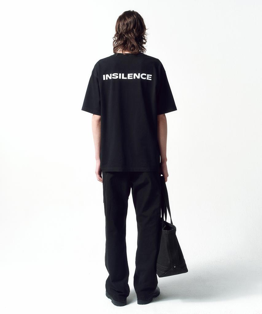 INSILENCE Back Print Logo T-Shirt Black