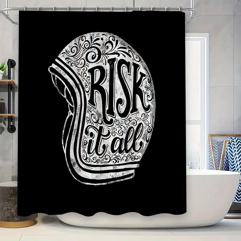 

Bathroom Shower Curtain Floral Vintage Pattern Waterproof Fabric Decor Washable Liner W60H190(CM)-1 Pcs