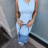 Sleeveless Ribbed Single-breasted Top Shirt Maxi Skirt Sexy Street Wear