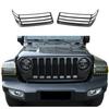 Carbon Fiber Wheel Eyebrow Light Lamp Cover Guard for Jeep Wrangler JL 2018-
