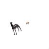 Brass Animal Figurine Resin Sculpture Collectable Antique Ornament Creative Gift Home Decor Table