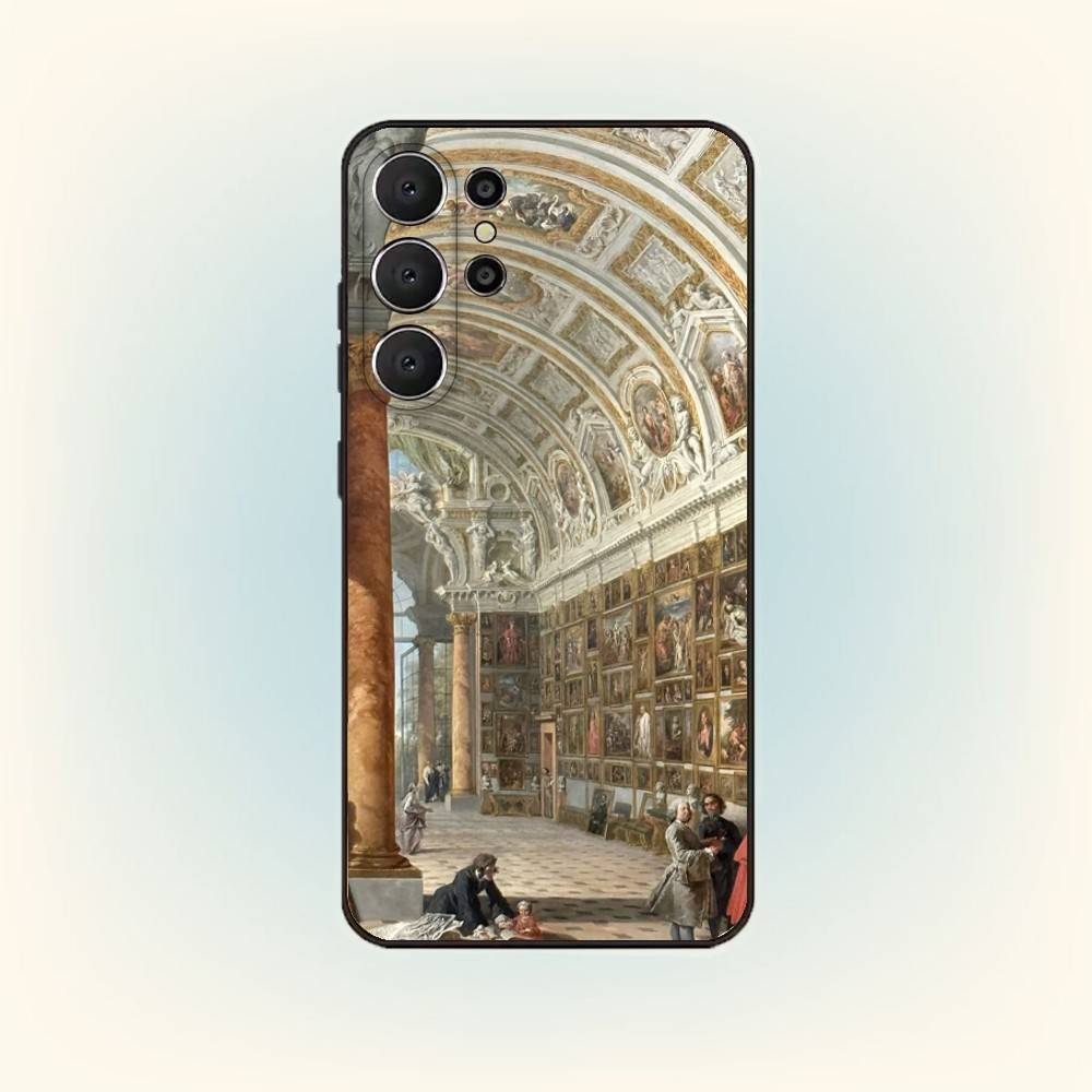 Renaissance Art Paintings Phone Case For Samsung S25,S24,S21,S22,S23,S30,Ultra,S20,FE,Lite,10,9,Black Cover