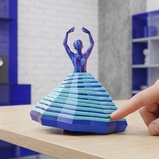 Ballet Dancer Fidget Toy, Spinning Ballerina Figurine, 3D Printed Stress Relief Toy for Office Home Desk Ballet Lovers Gift Anxiety Relief