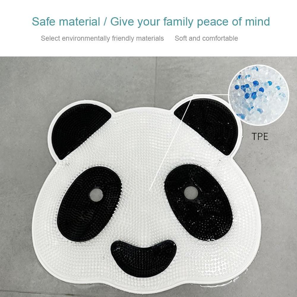 Silikon Panda Fußmassage Bad Anti-Rutsch-Matte Rückenmassage-Matte Peeling Bad Füße Entfernen Tote Haut Duschbodenmatte