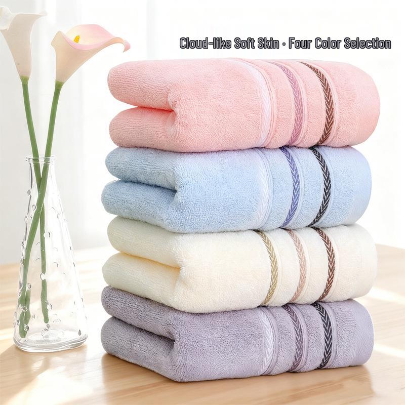 Soft Thick Pure Cotton Towel - Absorbent Face & Hand Towel for All Ages
