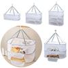 1-3 Lagen Trockennetz Kräutertrockner Netz Gemüse Lebensmittel Fisch Hängendes Trockengestell Kleidung Trockennetz Blumen Knospen Pflanzen Organizer