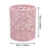 Creative Hollow Rose Pattern Pen Pot Holder Fashion Desktop Pen Cup Makeup Brush Container Aesthetic Desk Organizer For School