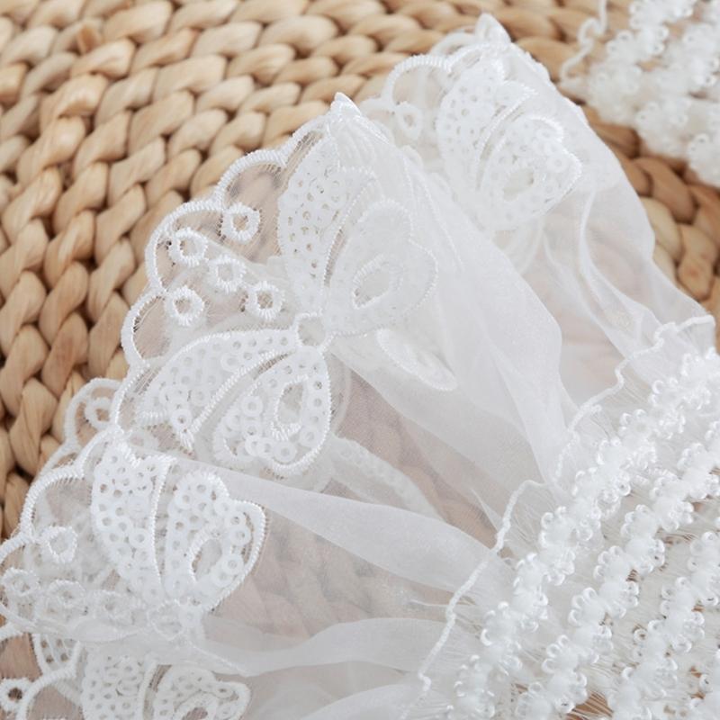 Embroidery Flower Arm Covers Comfortable Decorative Sleeves Wrist Cuff Sleeves For Women Teens Fashion Accessories