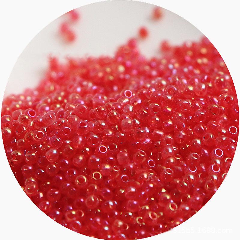 2mm Irisierende Glas-Samenperlen: Cremige Wolke für DIY Schmuck & Armbänder