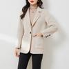 Autumn New Double-sided Wool Short Small Suit Coat Slim-fitting High-end Small Woolen Coat Women