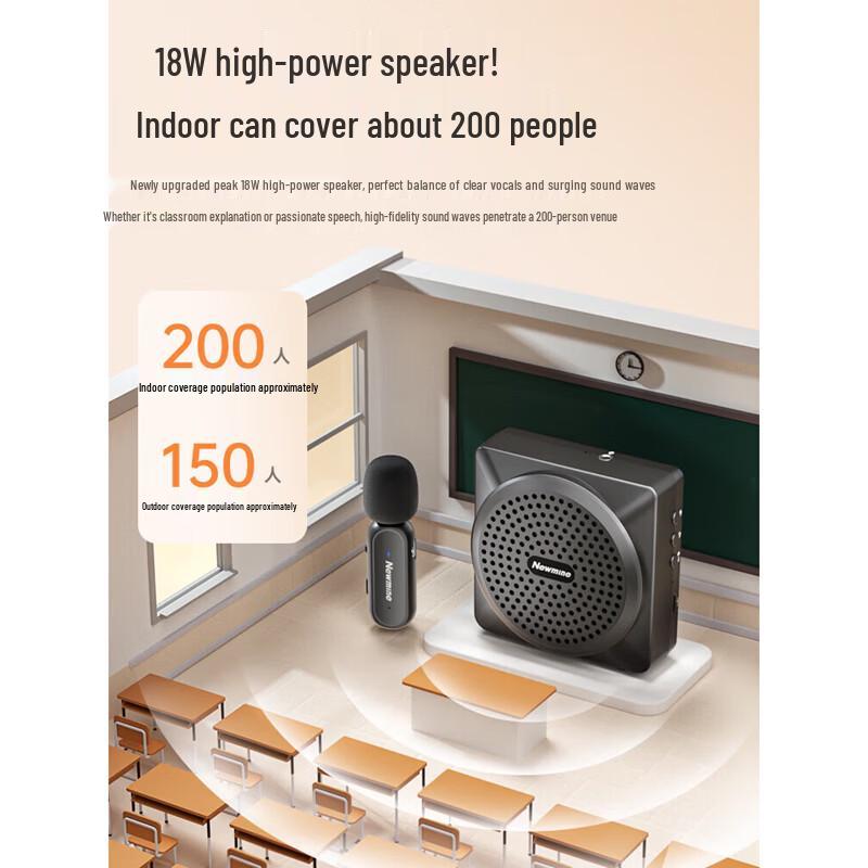Newman U-238 Wireless Voice Amplifier with Clip-on Mic (CN Version)