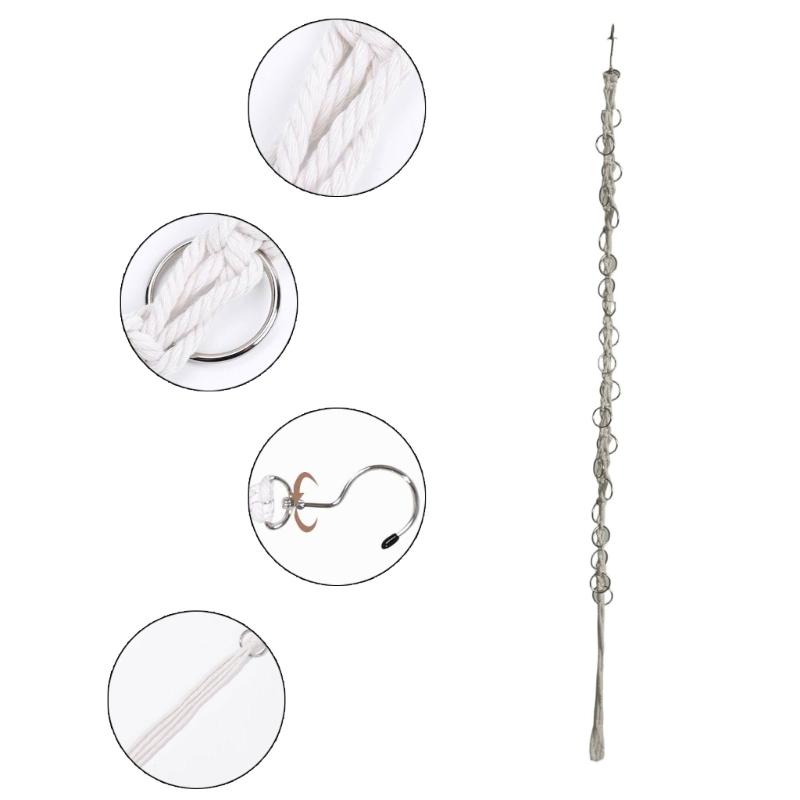 Metal Rope Hairpin Holder Wall Hanging Bohemia Clips Barrettes Hair Ties Small Jewelry Display Bathroom Decoration