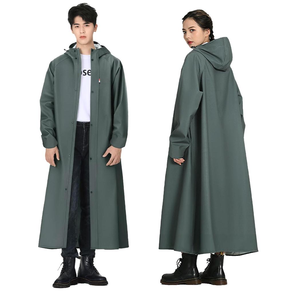 Vivirose Raincoat for 2025 New and Poncho with for and Motorcycle Long Windproof and Unisex Includes Storage Bag Army Cycling, Design, Women's Men's,
