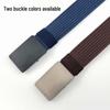 mling Men's No-Hole Tactical Canvas Belt
