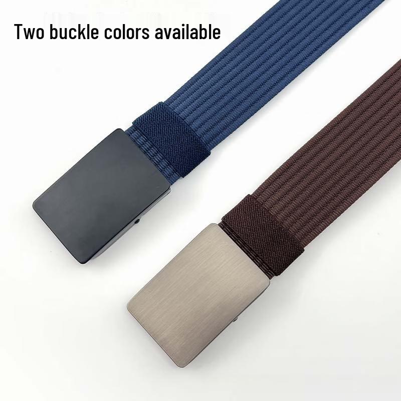 mling Men's No-Hole Tactical Canvas Belt