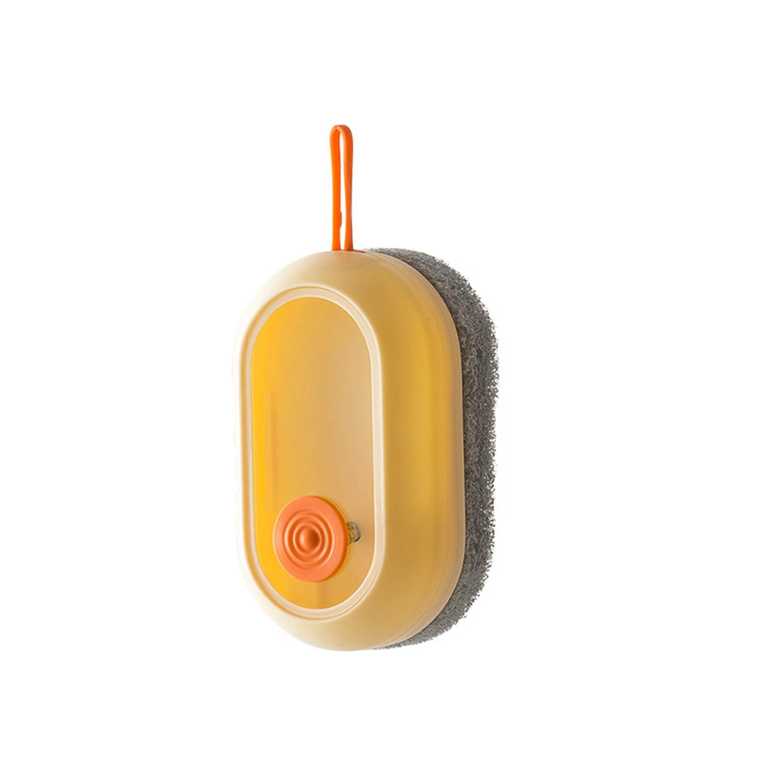 

Мягкая щетина щетка для чистки кухонных принадлежностей, многоразовая износостойкая щетка для чистки раковины жёлтый