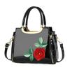 New Fashionable Large Capacity Single Shoulder Crossbody Bag with Painted Leather and Bright Flower finish