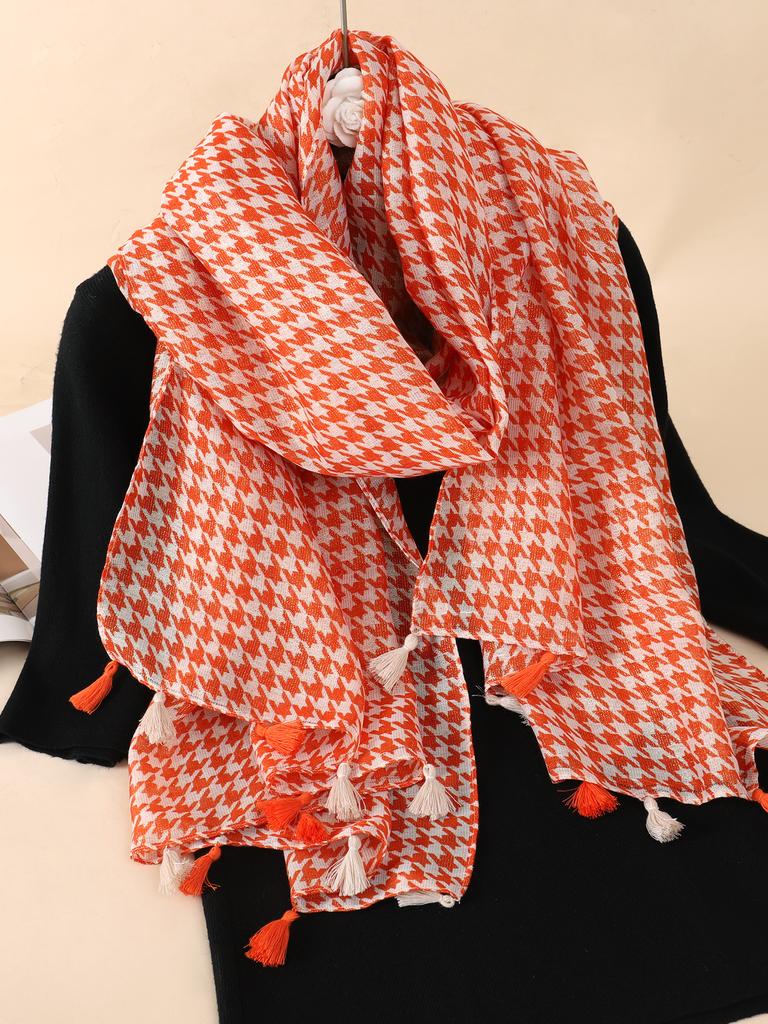 Women Scarf flower print Hijab soft Shawls and Wraps Tessale Female Foulard Designer pashmina Bandana Headscarf