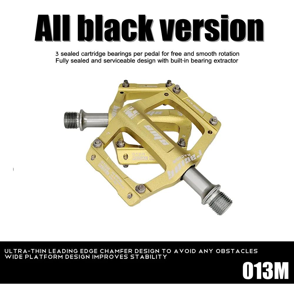 New Ultralight CNC Aluminum Alloy Mountain Bike Platform MTB 3 Bearings Non-slip Road Bicycle Pedal Cycling Parts 276g