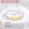 Vnox Free Customized Engraved Name Baby Bracelets Birthday Gifts for Boys Girls, Anti Allergy Stainless Steel Custom Jewelry