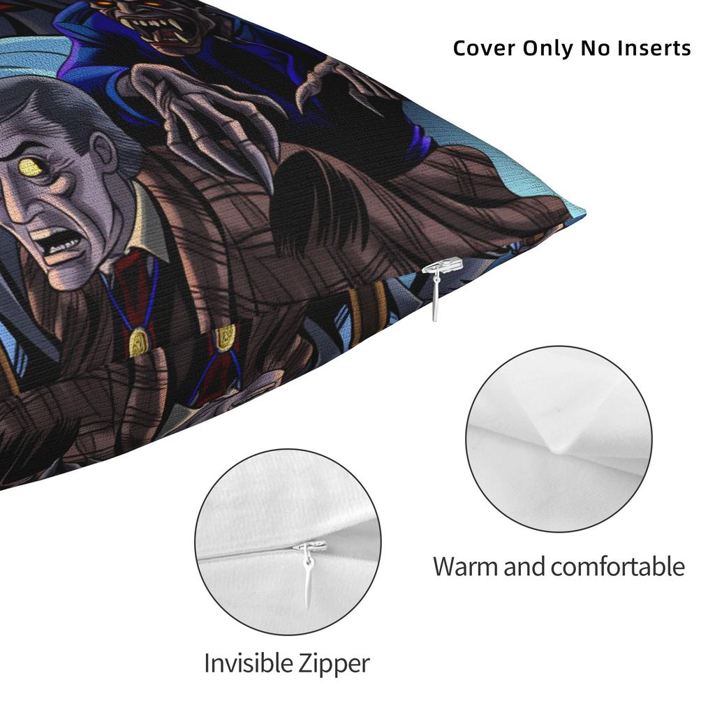 Horror Film Frighteds Nights Pillow Case Morden Pillow Cover Soft Pillowcases For Chair Sofa Home Decor