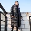 Nieuwe Koreaanse Winter Met Capuchon Lange Mouw Effen Kleur Zwart Katoen Gevoerd Warm Los Grote Maat Jas Dames Parka's Mode